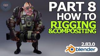 Blender 2.8 Character Modeling - Part 8 of 8: How to Rig & Composite