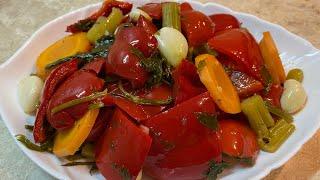 Ուտեստ կարմիր բիբարով.           Блюдо из красного перца                       Red pepper