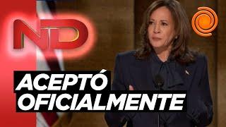 Kamala Harris aceptó la nominación para ser candidata el análisis de Claudio Fantini