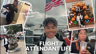 Flight Attendant Life| COME TO WORK WITH ME+ QUICK SALEM, MA TRIP WITH THE CREW + FALL IS HERE