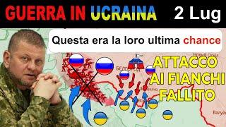 2 Lug: Bel Tentativo! ASSALTO RUSSO AI FIANCHI FALLISCE MISERAMENTE | Guerra in Ucraina