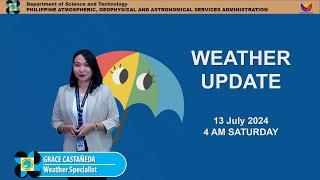 Public Weather Forecast issued at 4AM | July 13, 2024 - Saturday