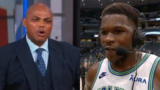 Anthony Edwards tells Chuck to "bring ya ass" to Minnesota after Game 7 win