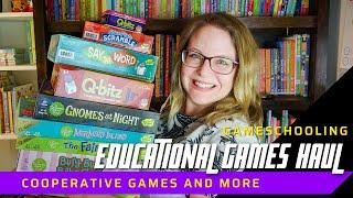 Educational Games Haul | Cooperative Games and More | Gameschooling | Homeschool Haul