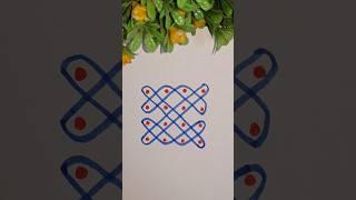4*4 dots #rangoli #mellikamuggu #muggulu #nelivukolam #rangolidesigns #simplemelikalamugguluwithdots