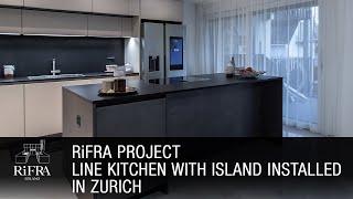 Cucina LINE con isola installata a Zurigo