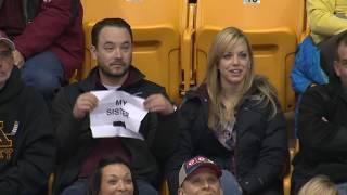 Guy Pulls Out Sign on Gophers Kiss Cam