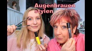 Augenbrauen stylen/liften und vorher nachher Ergebnis von M2Brows