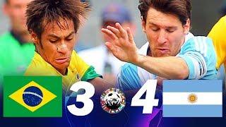 Brasil 3 x 4 Argentina (Neymar x Messi) - melhores momentos Jogos Amigáveis 2012