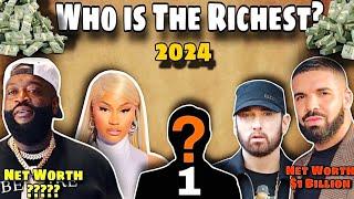 Top 10 Richest Rappers In The World 2024 Who Own Businesses | Richest Musicians In The World 2024!
