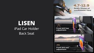 LISEN | Tablet iPad Holder for Car Mount Headrest - iPad Car Holder Back Seat Travel Portable Car