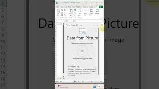 Excel Trick 10  - Unlock the Power of Data: Extracting Data from Pictures to Excel! #shorts
