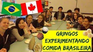 GRINGOS EXPERIMENTANDO COMIDA BRASILEIRA (MUITOS DOCES) - DIÁRIO DE INTERCÂMBIO CANADÁ #18