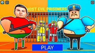 Ronaldo vs Barry's Prison Run New Obby! Full Game Walkthrough #roblox