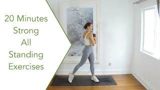 WORKOUT || Dumbbell STRONG in 20 Minutes  || All Standing Exercises!