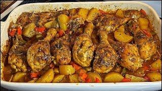 Best Baked Chicken and Potatoes Recipe | Easy Dinner Recipe: Roasted Chicken and Potatoes #subscribe