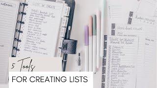 5 Tools I Use For Creating Lists | At Home With Quita