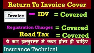 Return to invoice cover in car Insurance policy | कार  इन्शुरन्स में रिटर्न टू इनवॉइस कवर