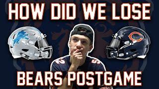 HOW DID THE CHICAGO BEARS LOSE | Detroit Lions vs Chicago Bears Postgame Show Highlights