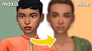 TURNING THE EA STARTER SIMS INTO MY SIMS  | Sims 4 CC CAS