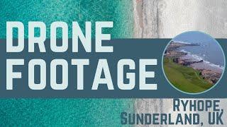 Ryhope Village, Sunderland, UK - Beach & Coastal Drone Footage