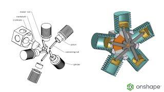 Unleash the Power: Modeling, Assembly, and Animating a Radial Engine in Onshape