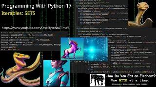 Programming With Python 17: Iterables - SETS