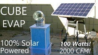 DIY Evap Air Cooler!  w/high speed Fan!! - Cools up to 1000 Sq.Ft.!!  (can be Solar Powered!) - DIY