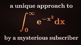 A different approach to the Gaussian integral