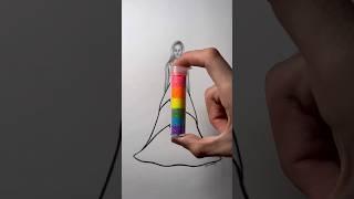 Colored dress!   || Technique with Glitter!  #fashion