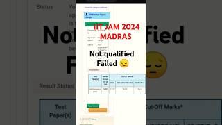 IIT JAM 2025 RESULT  FROM FAILURE TO TOPPER#iit #iitdelhi #IITjam2024 #iitjam2025 #iitjam2026