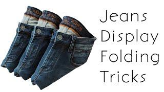 How to fold a jeans | Jeans display folding | jeans folding tips and tricks #jeans