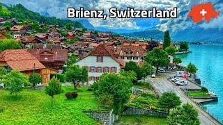 Brienz, Switzerland walking tour 4k - the most beautiful Swiss villages - fairytale village