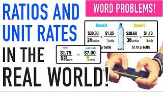 Ratios and Unit Rate Examples and Word Problems!