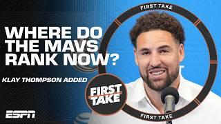 Where the Mavericks rank in the West with Klay Thompson  | First Take