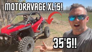 Huge 35" EFX MotoRavage XL's On Stock Pro XP... Do They Actually Fit?? First Drive And Review!!!