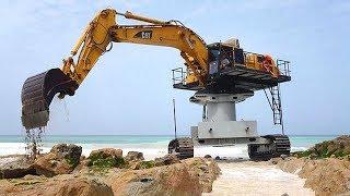 Extreme Dangerous Excavator Heavy Equipment Operator Skill   Amazing Modern Construction Machinery