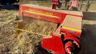 Baling Hay In NOVEMBER!?!?!? (New Holland 316 Baling Hay)