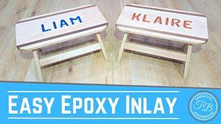 Unique Kids Epoxy Step Stools || Woodworking Project