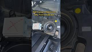 I found something weird in my bronco! #fordbronco A dummy speaker and amp.