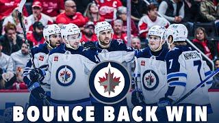 BOUNCE BACK WIN - Winnipeg Jets Beat Detroit Red Wings 6-2