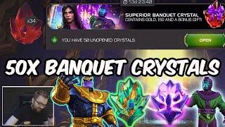 50x Superior Banquet Crystal Opening - Gifting Event 2024 - Marvel Contest of Champions