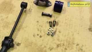 Replacement of rubber anti roll bar. Wymiana gum drążka stabilizatora. Toyota Land Cruiser