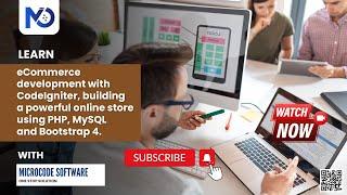 How to develop eCommerce store with CodeIgniter | Learn with Microcode Software