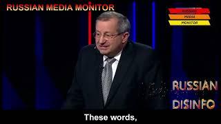 A rare moment of sanity on Russian state TV when one panelist objects to bombing peaceful cities
