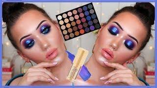 BLUE & PURPLE HALO / SPOTLIGHT EYE TUTORIAL USING THE MOPRHE 35V | MAKEMEUPMISSA