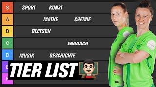 "Darf ich zuhause anrufen?"  | Sarai und Marina ranken Schulfächer in der Tier List! ‍