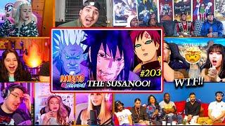 Sasuke Vs Raikage Sasuke's Susano!! Shippuden 203 REACTION MASHUP 疾風伝 海外の反応