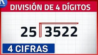 DIVISIÓN de 4 CIFRAS - Como DIVIDIR con 4 DÍGITOS (Super fácil)