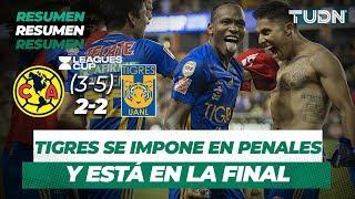 Resumen América 2 (3) - (5) 2 Tigres | Semifinal Leagues Cup | TUDN